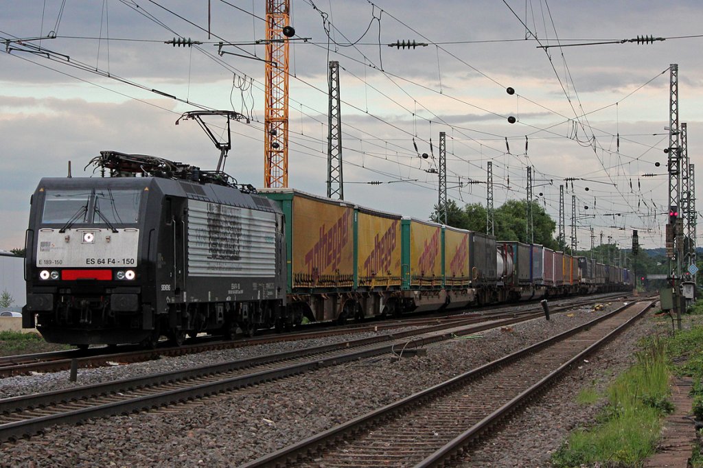 189 150 / ES 64 F4-150 am FERCAM in Brhl am 15.06.2012