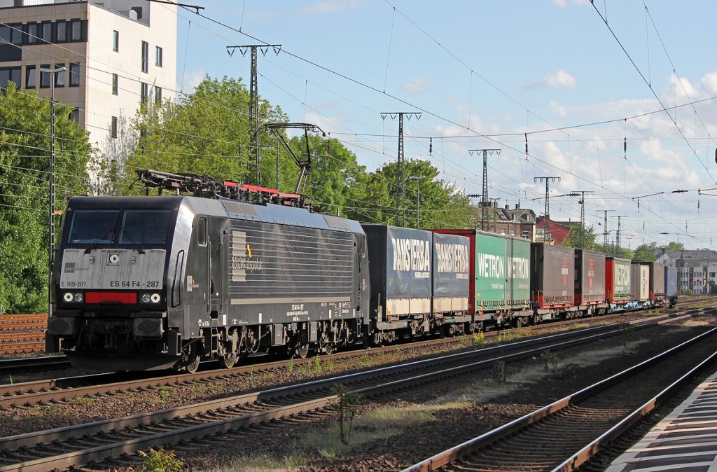 189 287 / ES 64 F4-287 in Köln West am 11.05.2013
