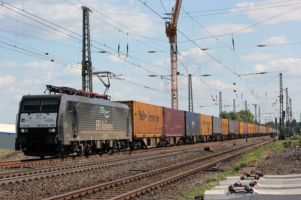189 290 / ES 64 F4-290 der ERS in Brhl am 27.05.2012