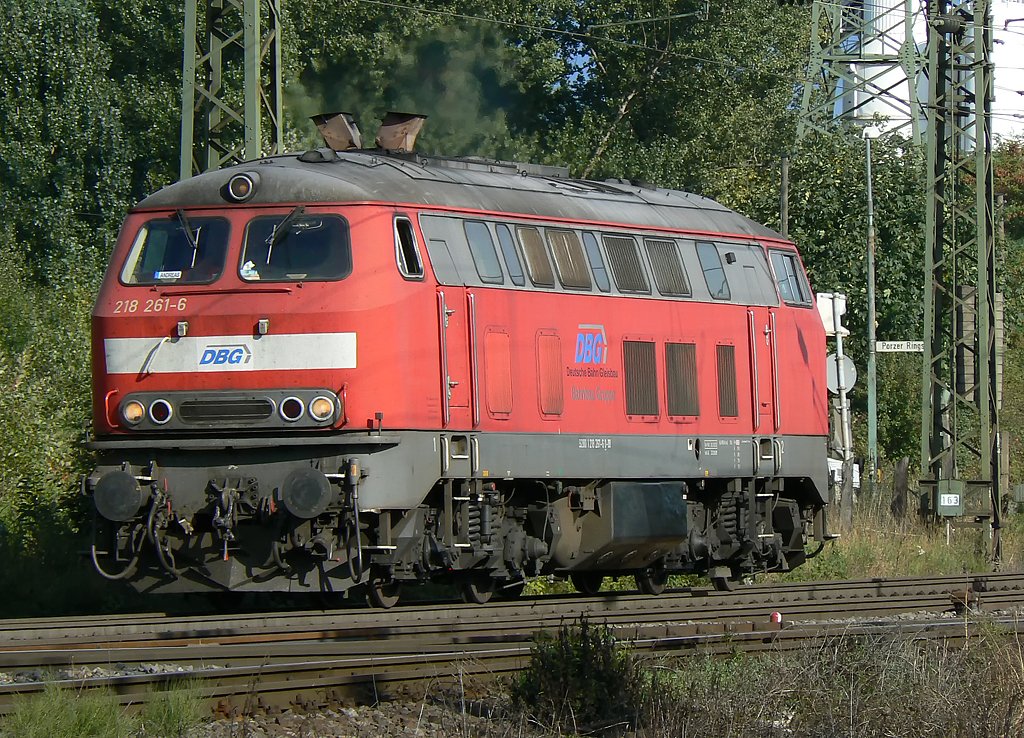 218 261-6 in Gremberg im Sept.09