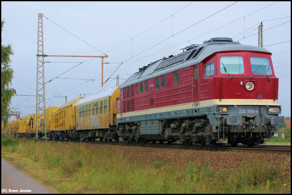 232 550-4 (DBG) in Dedensen-Gmmer am 31.8.2012.