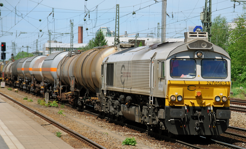 247 056-5, Euro Cargo Rail, aufgenommen am 11.05.12, am Heimeranplatz.