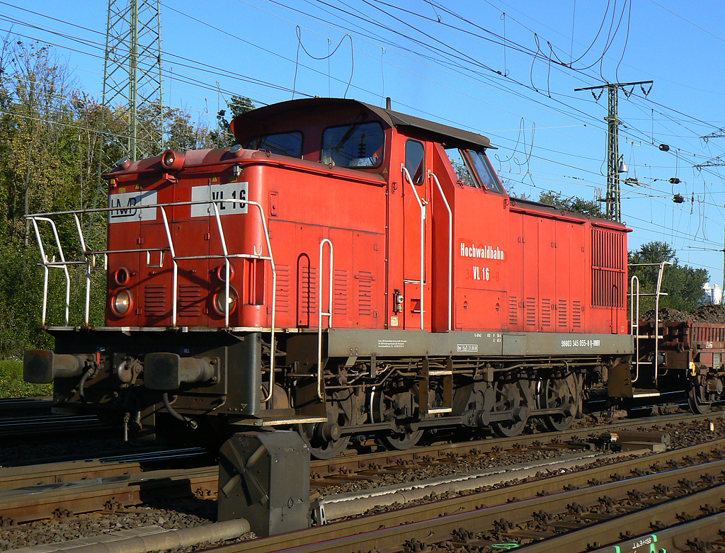345 055-0 / VL16 der Hochwaldbahn in Gremberg am 09.10.2010