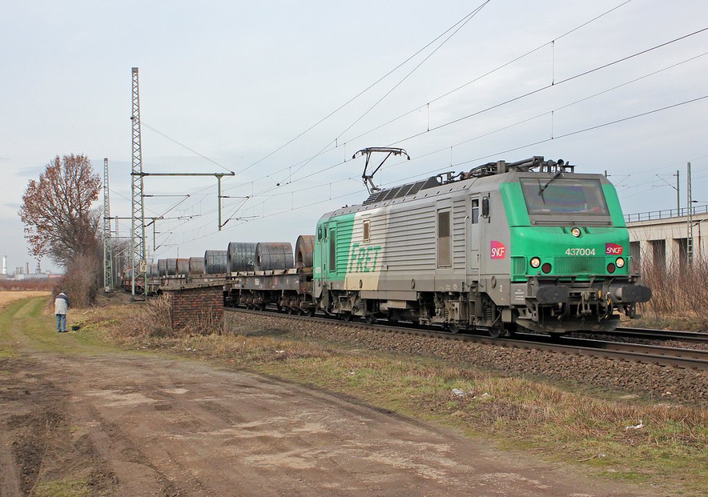 437004 der FRET/SNCF in Porz Wahn am 16.03.2013
