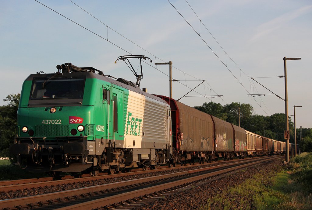 437022 der SNCF/FRET in Brhl am 27.05.2012