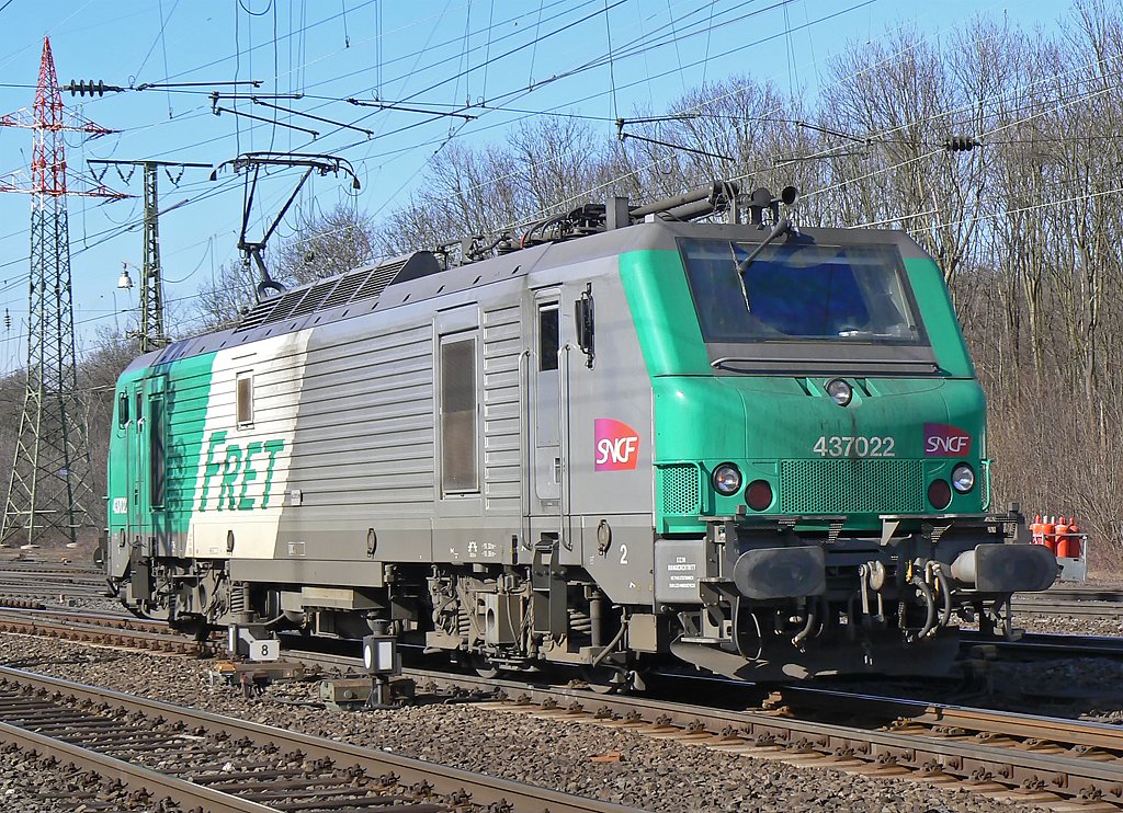 437022 der SNCF/FRET in Gremberg am 3.3.2010