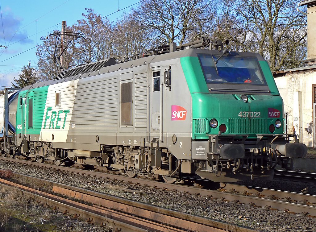 437022 der SNCF/FRET in Ratingen/Lintorf am 4.3.2010