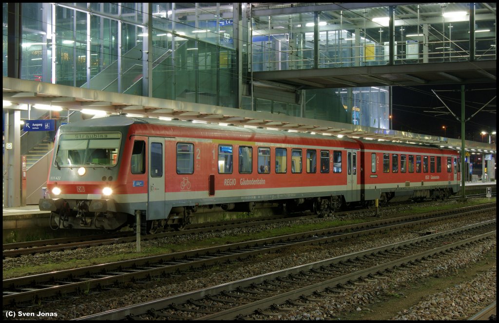  
928 422-4 (DB Regio) in Regensburg-Hbf am 3.12.2012.