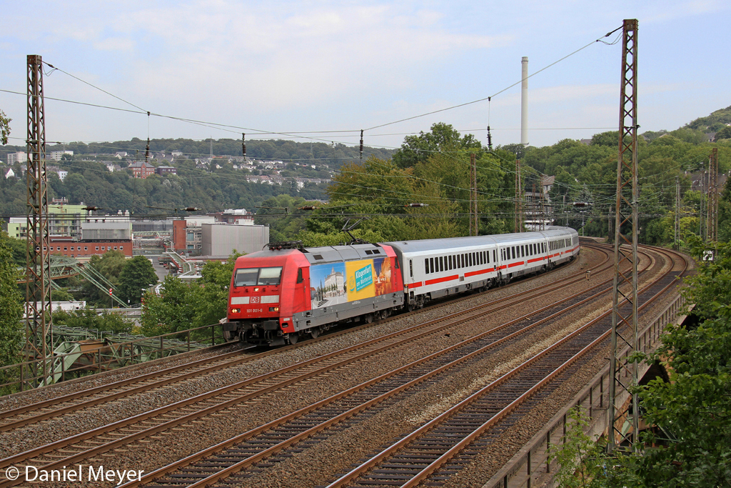 Die 101 001-6 in Wuppertal Sonnborn am 10,09,12