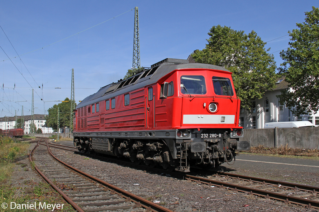 Die 232 280-8 bei dem Dieselfest im DB Museum Koblenz Lützel am 30,09,12