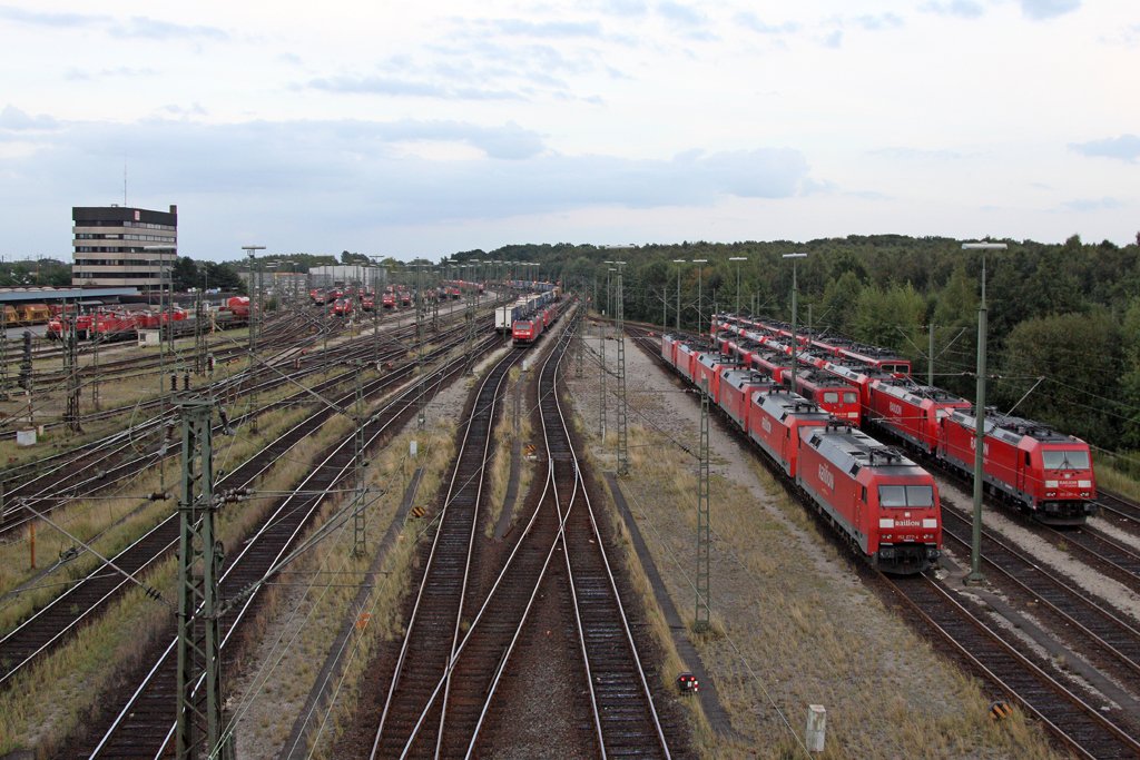 Die Abstellgruppe im Maschen Rangierbahnhof