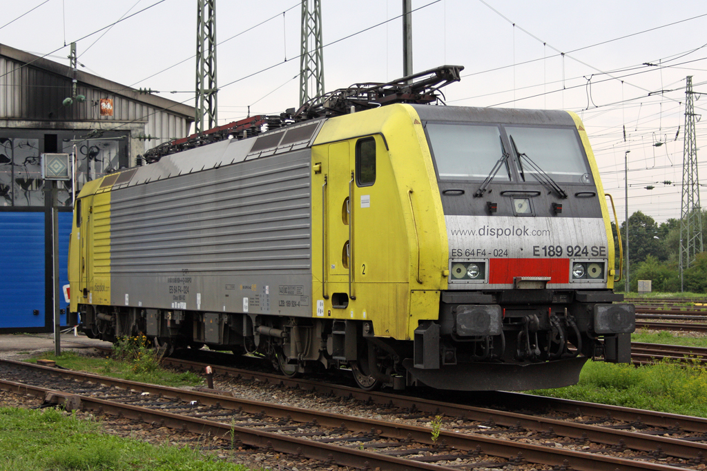Die ES 64 F4-024 (189 924) in Landshut am 05,08,10