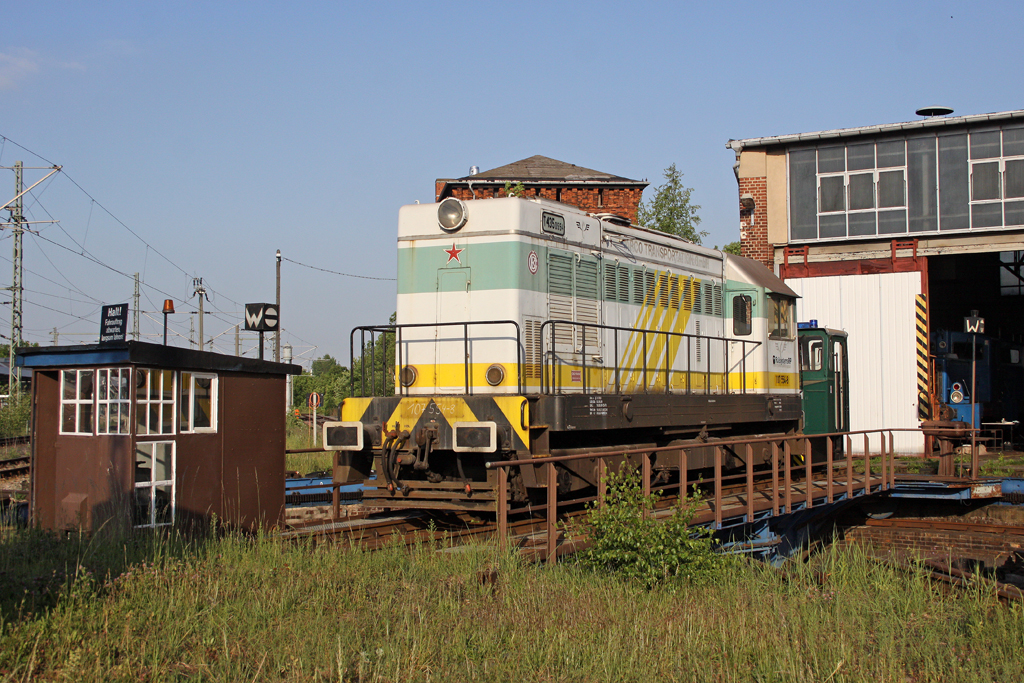 Die T435.0554 / 107 554-8 im BW von Railsystems in Gotha am 24,05,11