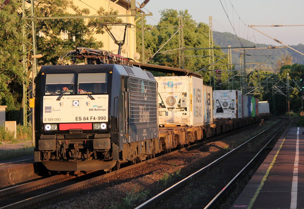 ES 64 F4 990 der ERS Railways in Bonn Oberkassel am 14.05.2011