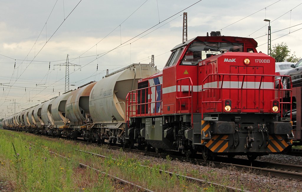 Ex HGK G1700BB im Dienste der Neusser Eisenbahn in Ratingen Lintorf am 19.07.2011