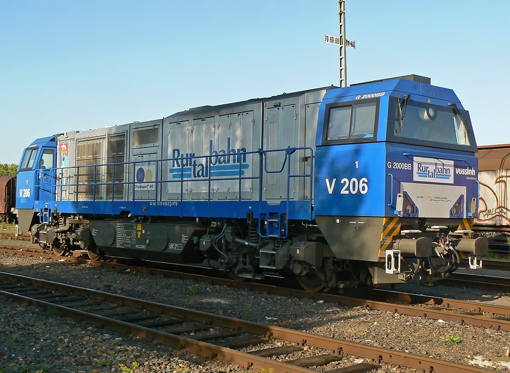 V 206 der Rurtalbahn , in Kln Kalk abgestellt im Aug.09