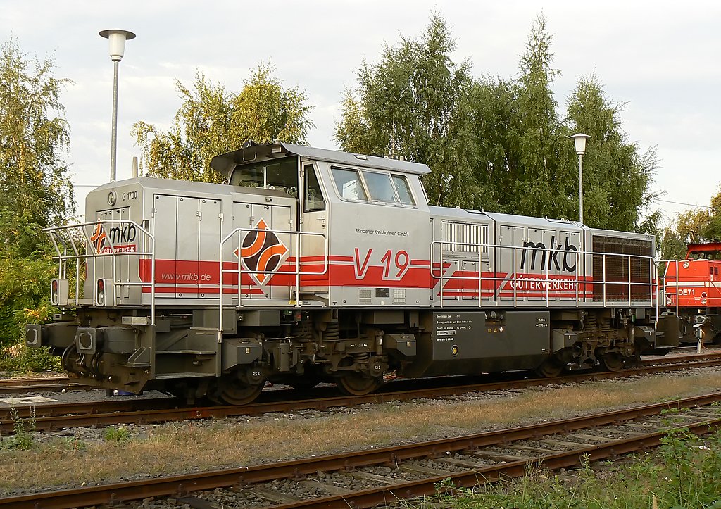 V19 der Mindener Kreisbahn in Brhl im Sommer 2009