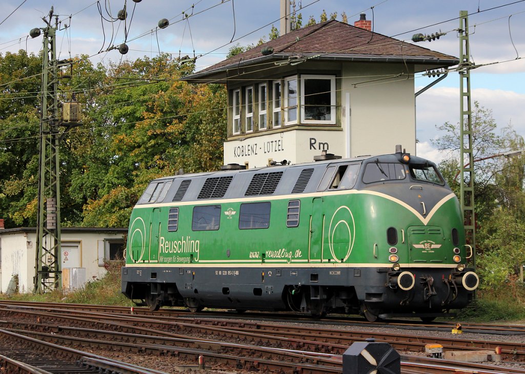 V200 053 der Brohltalbahn bei der Lokparade im DB Museum Koblenz am 29.09.2012