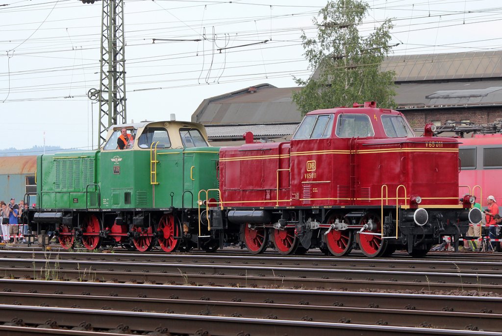 V65 011 und die BEG V65  Inge  in Koblenz Ltzel am 08.06.2013