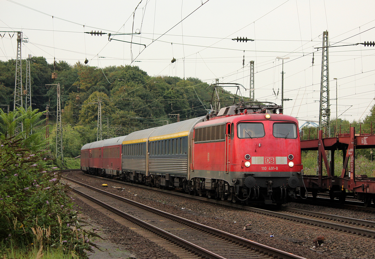 110 491-8 am NF13409 nach Livorno(I) in Köln West am 30.08.2013