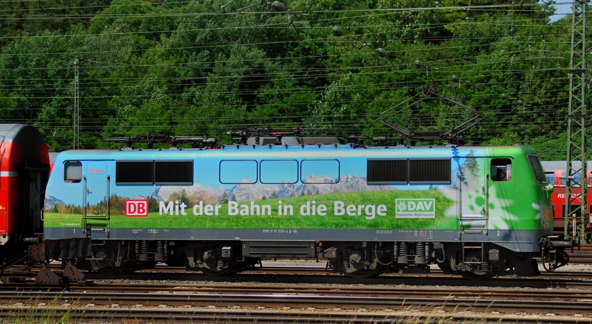 111 039-4, DAV, aufgenommen am 08.06.14, in Treuchtlingen.