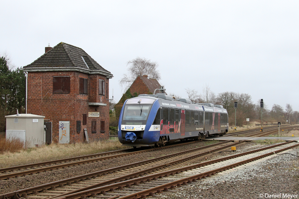 Der NOB VT 305 in Sankt Michaelisdonn am 16.03.2014 