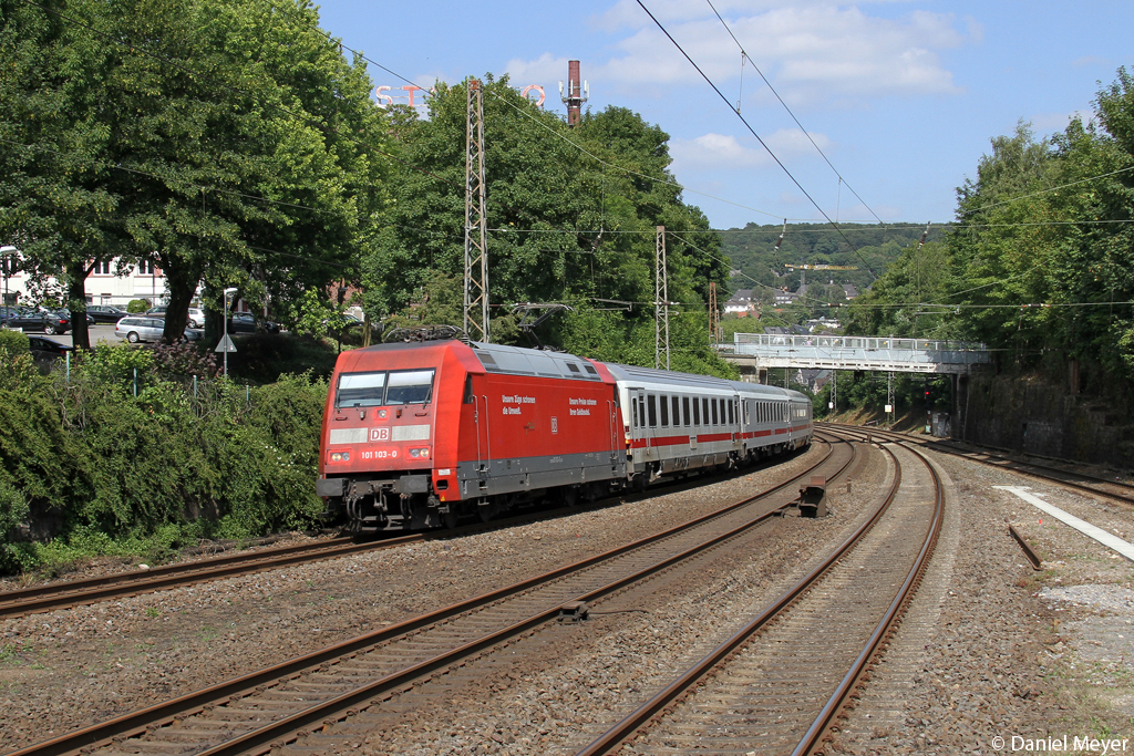 Die 101 103-0 in Wuppertal Sonnborn am 02.07.2014