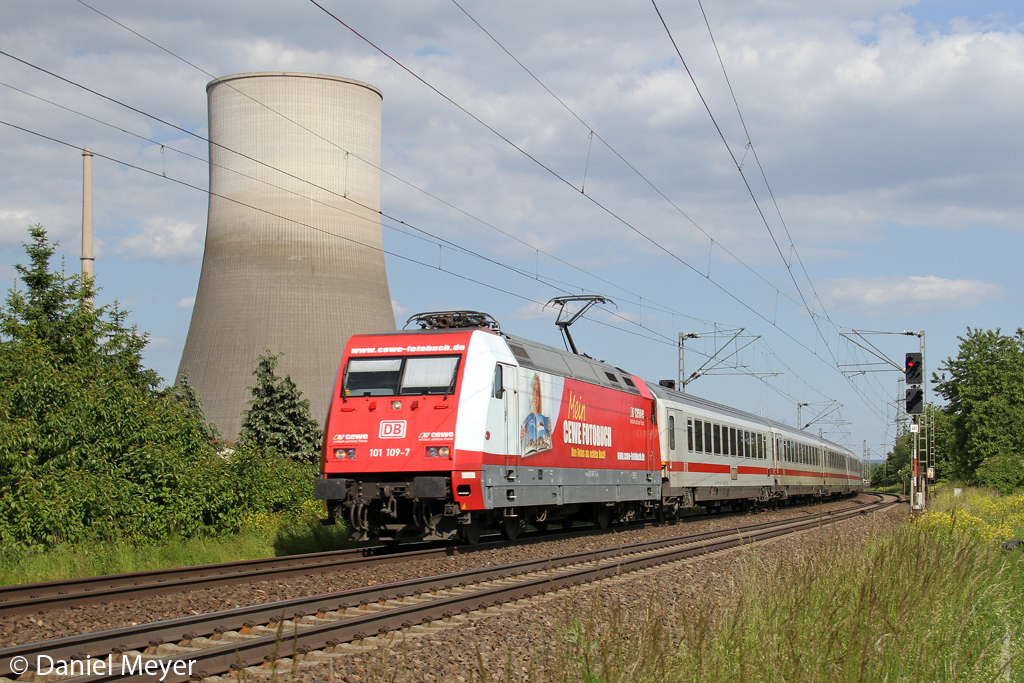 Die 101 109-7 in Weißenthurm am 06.06.2013