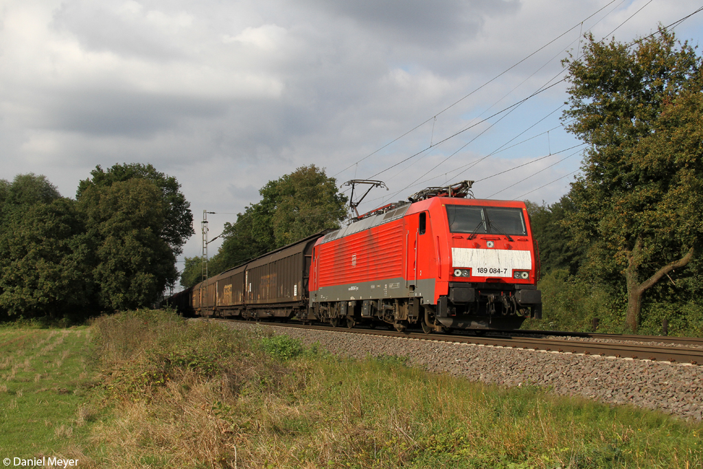 Die 189 084-7 in Ratingen Lintorf am 26.09.2013