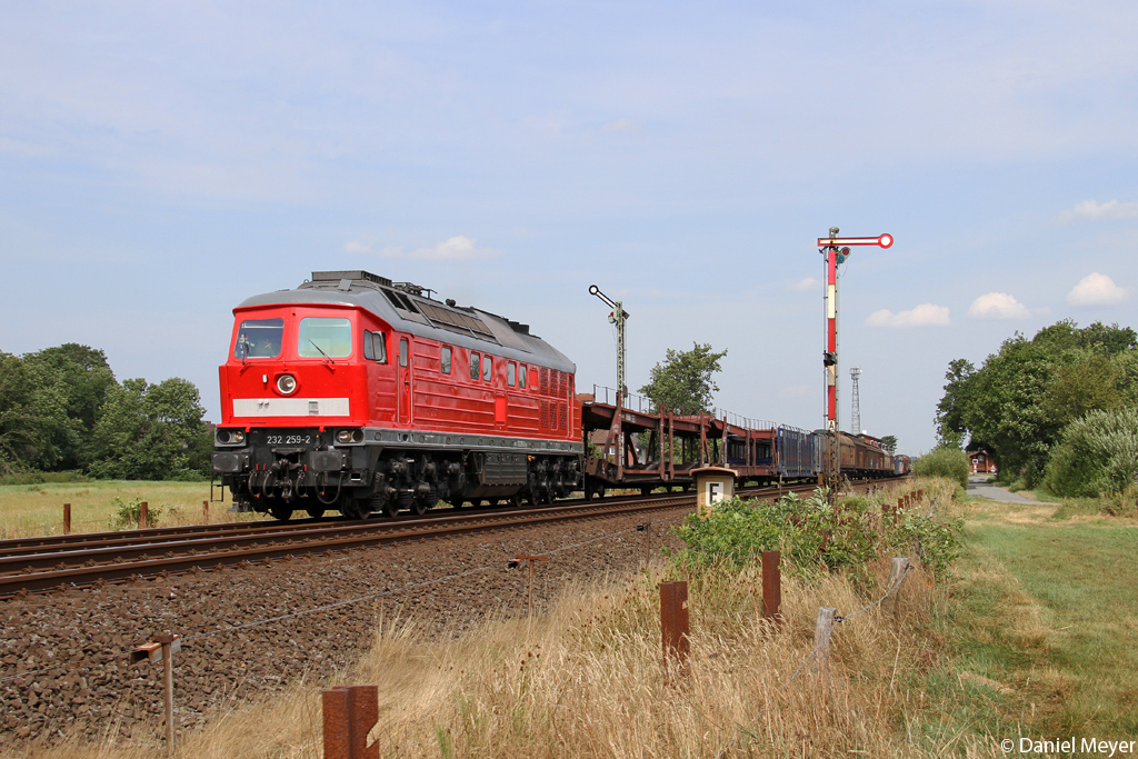 Die 232 259-2 in Langenhorn am 02.08.2014