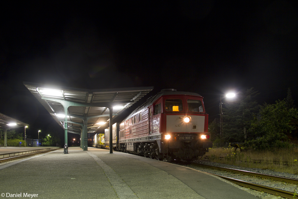 Die 232 908-4 in Tønder (DK) am 03.08.2014