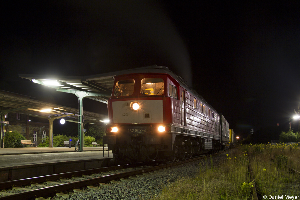 Die 232 908-4 in Tønder (DK) am 03.08.2014
