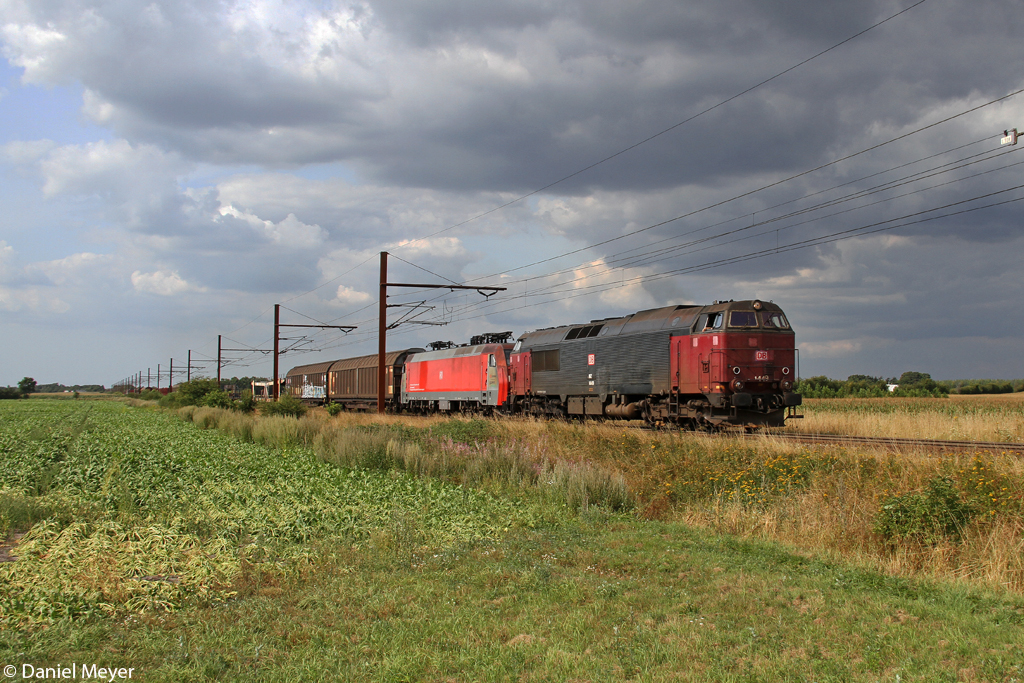Die MZ 1449 und EG 3105 bei Padborg am 06.08.2014