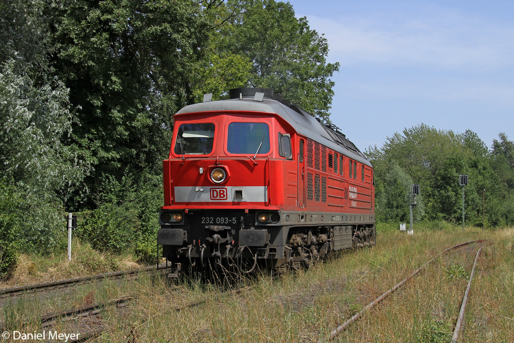 Doe 232 093-5 Lz in Flandersbach am 19.07.2014