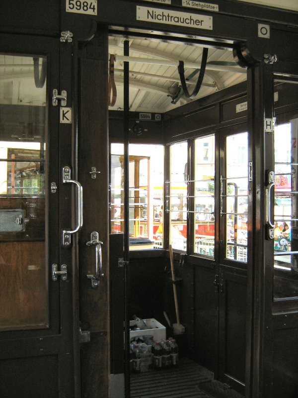 Im historischen Triebwagen 5984 w�hrend einer Themenfahrt 2007