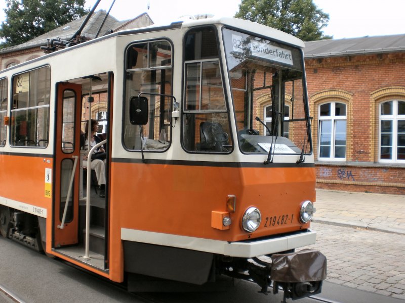 KT4D (Tw 482) an der Endstelle Johannisthal, Berlin 9. August 2009