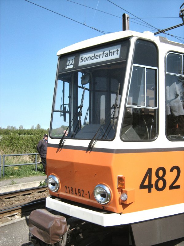 KT4D (Wagen 482) in der Schleife Frz. Buchholz, 19.4.2009