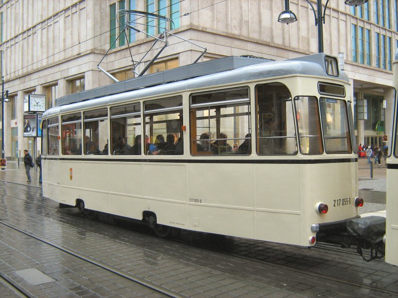REKO-Triebwagen im regen, Berlin-Alexanderplatz, Themenfahrt November 2007