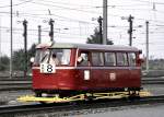Schienendraisine, Wartungsfahrzeug fr Nebenstrecken, Parade 150 Jahre Deutsche Eisenbahn in Nrnberg-Langwasser am 14.09.1985.