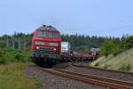 218 379-6 und 218 xxx-x fahren am 4.8.11 ein Syltshuttle Richtung Niebüll
