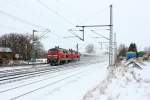 218 363-0 und 218 386-1 mit dem Umleiter IC 2311 Stuttgart-Westerland am 10.03.13 in Brokstedt