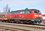 218 462-0 in Vhringen am 25.Februar 2010.