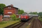 Auf der Fahrt nach Westerland am 30.5.10, kam uns der IC mit 218 380-4 bei Hattstedt entgegen.