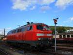 Die 01 118 wurde am 04.09.2010 in Meinigen zurückgelassen und Lokführer ist wohl enttäuscht auf der 218 477 mit nach Franfurt gefahren.