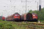 Verdammt viel los in Lintorf. 2 232er auf dem Weg in Richtung Dsseldorf. Aufgenommen am 29.04.2011