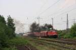 Die 232 553-8 macht in Lintorf mchtig Dampf. Aufgenommen am 29.04.2011