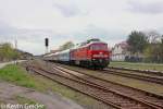 MEG 315 alais 232 489-5 mit dem D 1249 Berlin-Saratov am 27.04.13 in Strausberg