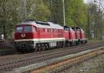 EFW 232 088-5 zusamen mit EFW 212 370-1 und EFW 212 052-5 bei der Durchfahrt in Lintorf am 07.04.2010
