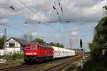 Railion DB Logistics 232 230-3 bei der Durchfahrt in Lintorf am 01.05.2010