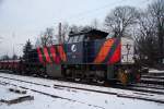 7102 der Portfeeders bei der Durchfahrt in Lintorf am 03.12.2010